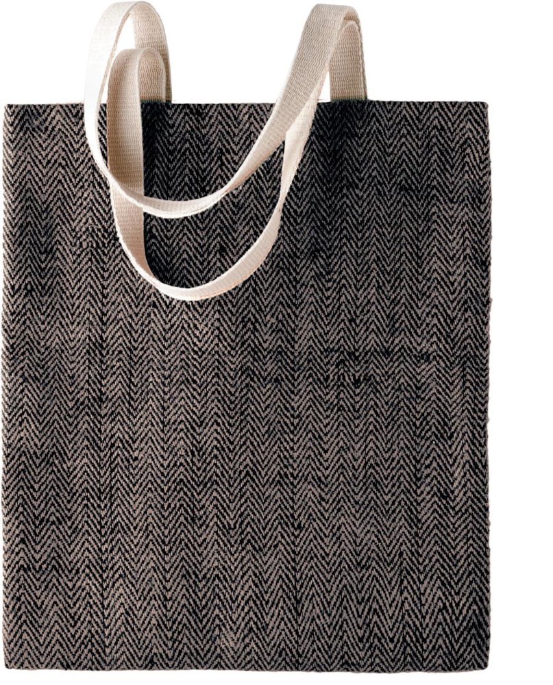 100% Natuurlijke Jute Tas - natural/black