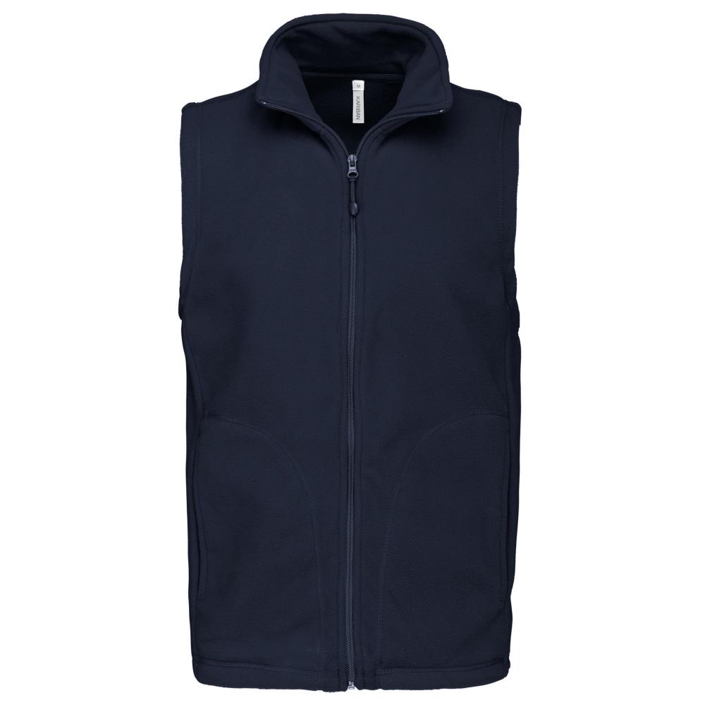 Bodywarmer van microfleece heren - Navy