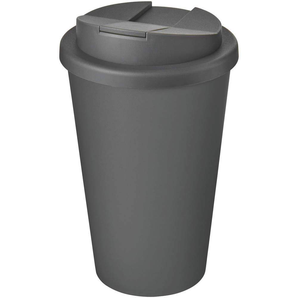 Americano® Eco 350 ml gerecyclede beker met spill-proof deksel - Grijs