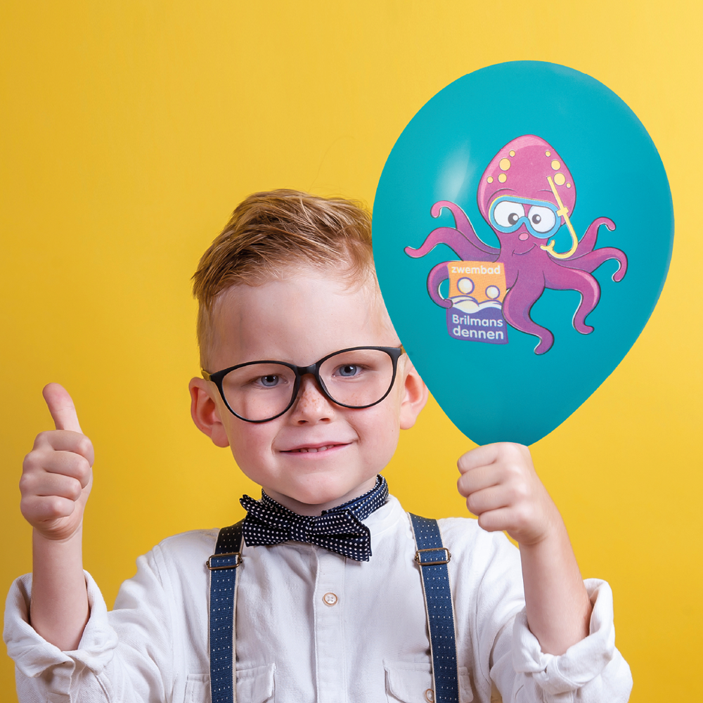 Ballonnen bedrukt High Quality Precision Print Ø 33 cm / omvang 85-95 cm / 11 inch - Geel Macaron (1210)