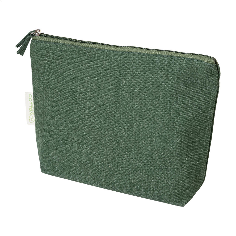 Cospex - make-up tas van gerecycled katoen - Groen