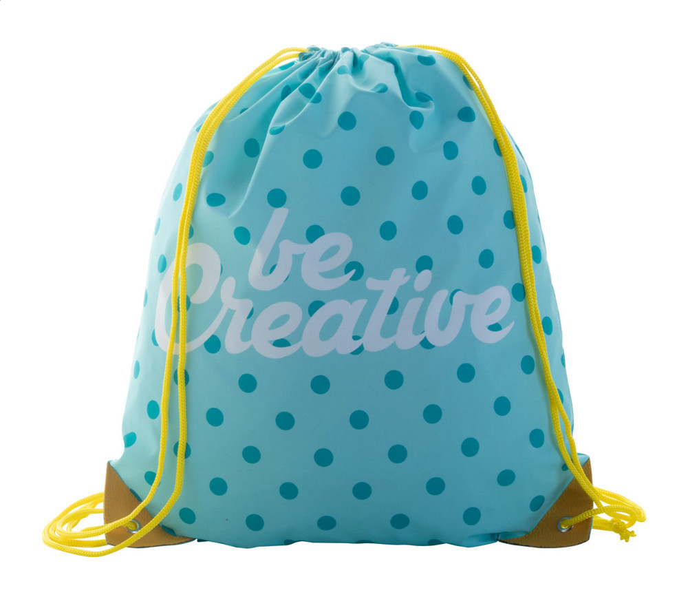 CreaDraw Plus - custom made tas met trekkoordsluiting - geel/wit