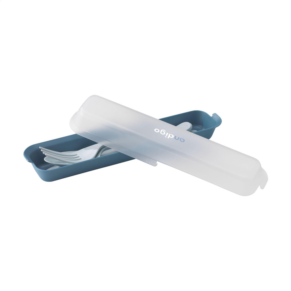Circulware Outdoor 3-piece Bestekset - Donkerblauw