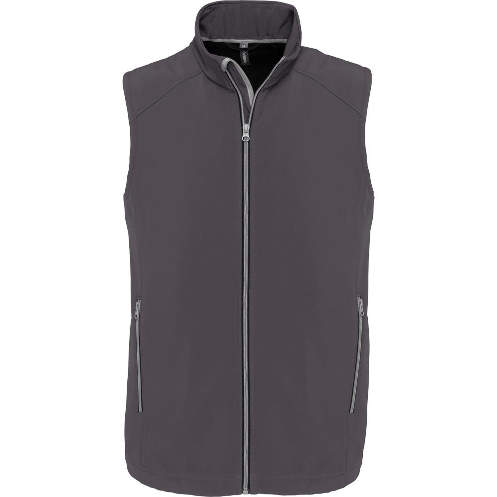 2-laagse softshell-bodywarmer - Titanium