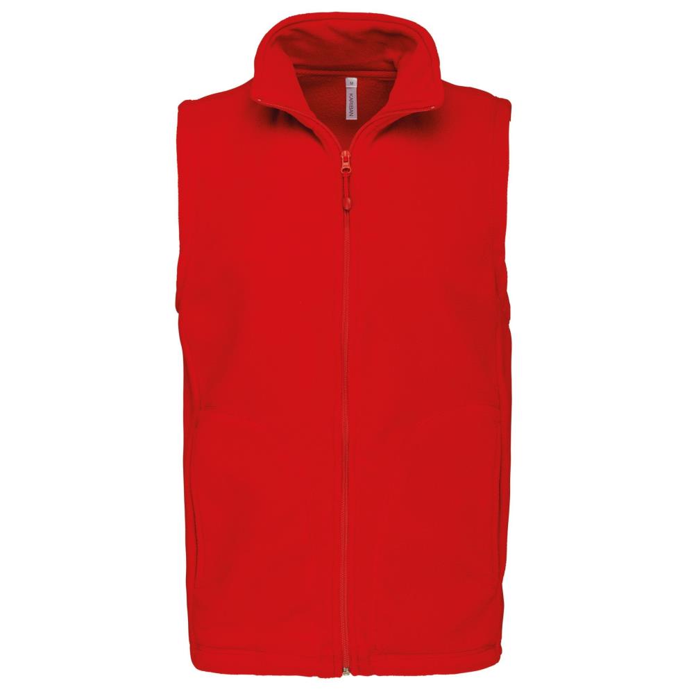 Bodywarmer van microfleece heren - Red