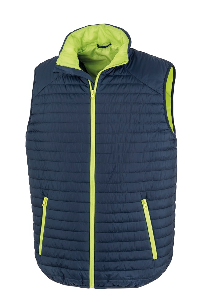 Bodywarmer Thermoquilt - navy/lime