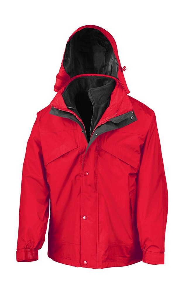 3-in-1 Jacket with Fleece - red