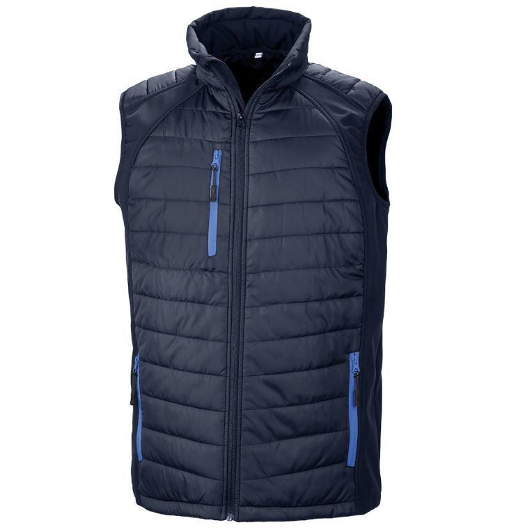 Black Compass softshell gilet - navy/royal
