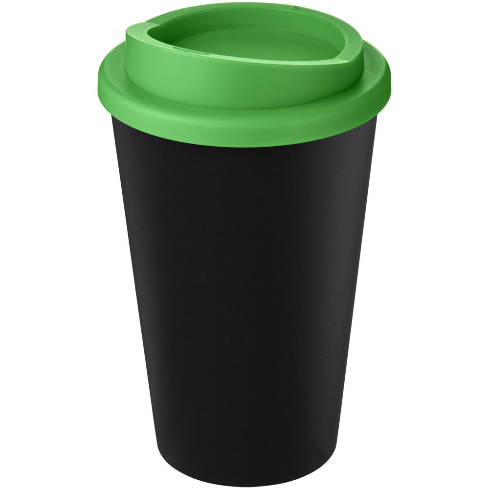 Americano® Eco 350 ml gerecyclede drinkbeker - Zwart, Groen