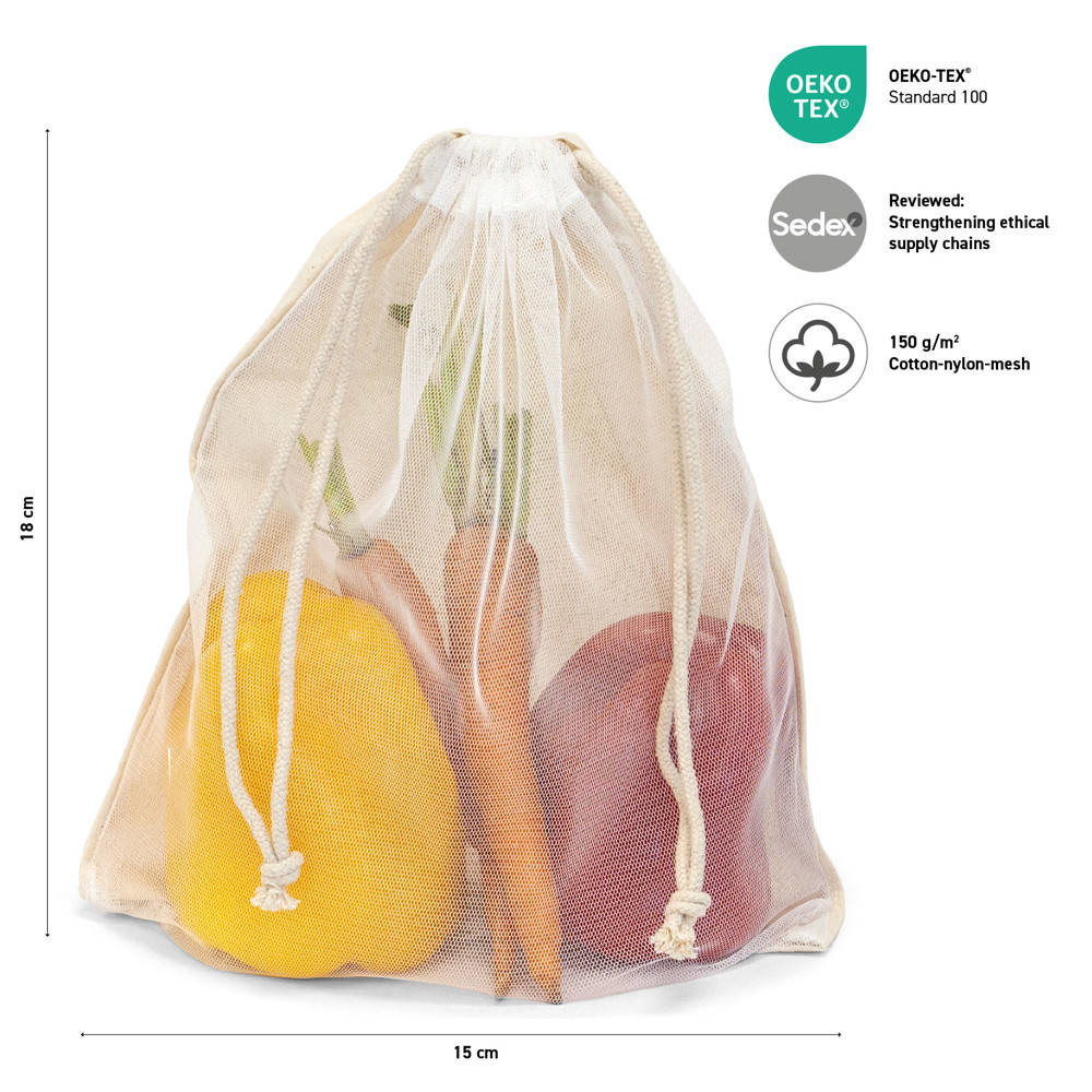 COLOMBO – Middelgrote groentetas met nylon gaas