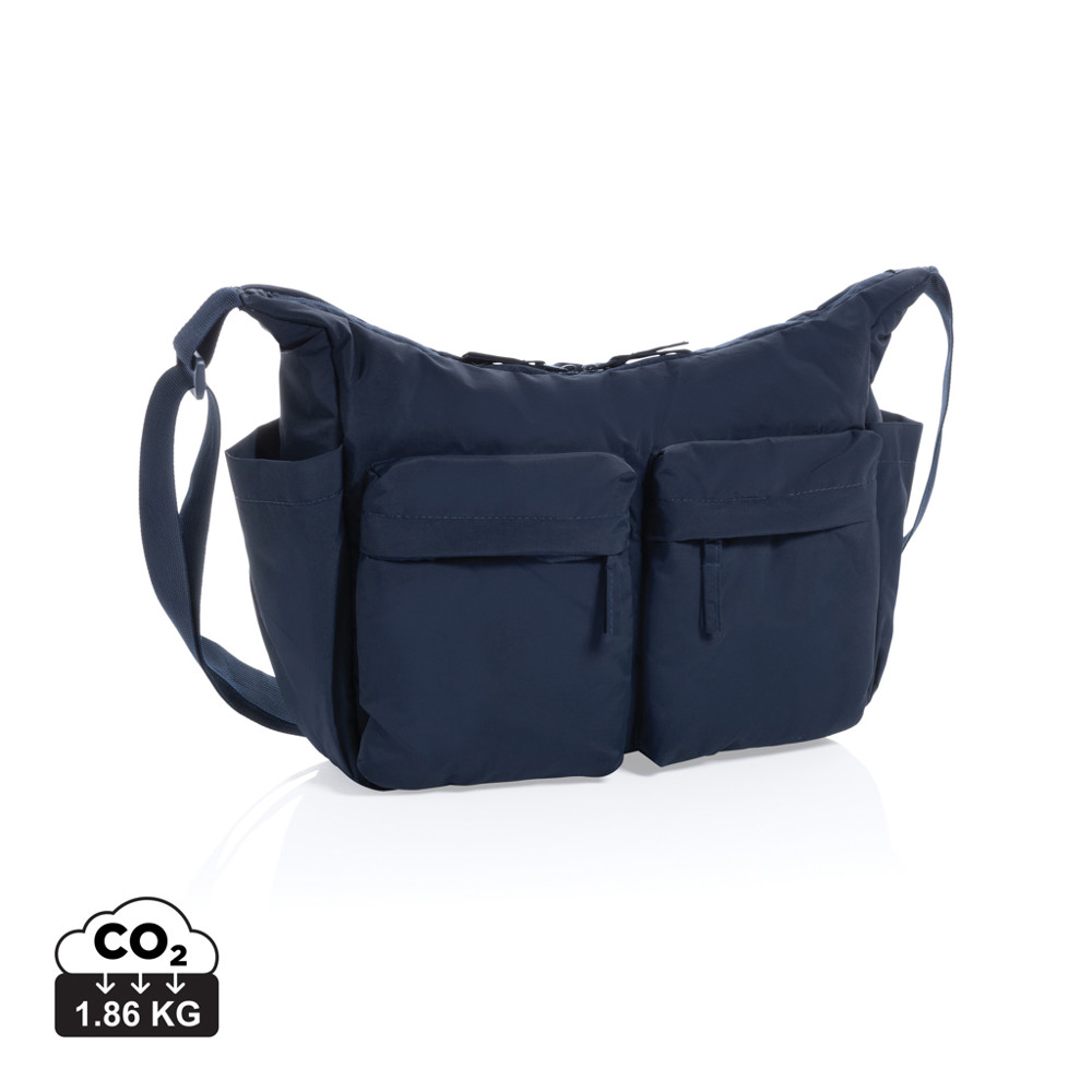 KENTO URBAN RCS gerecyclede nylon gewatteerde schoudertas