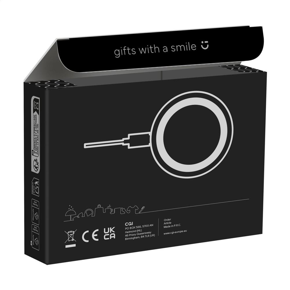 All-in-one RCS Recycled 15W Magnetic Wireless Charger