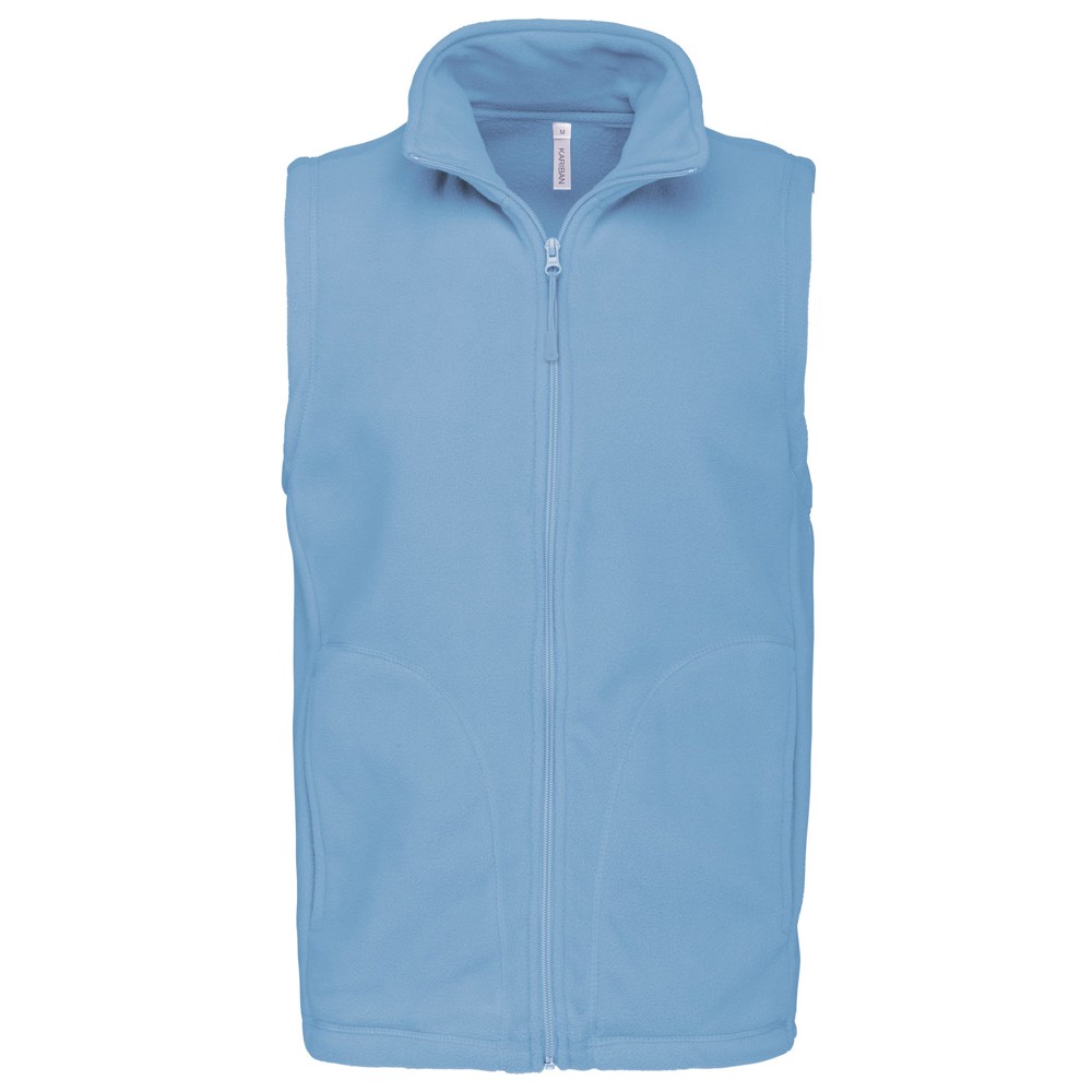 Bodywarmer van microfleece heren - Sky Blue