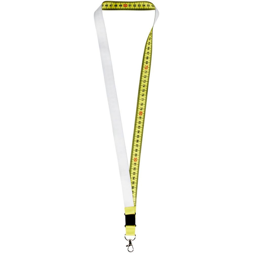 Isla 1-meter RPET sublimatie lanyard met safety breakaway sluiting