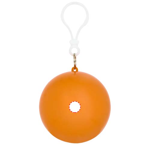 Fog poncho in ronde plastic verpakking met karabijnhaak
