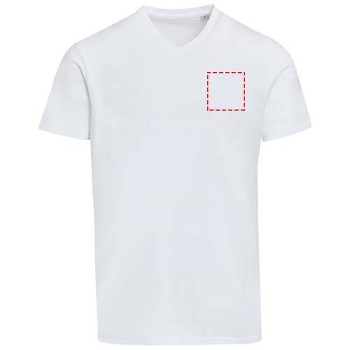 Balfour 200 g/m² unisex OCS organisch T-shirt met korte mouwen en V-hals