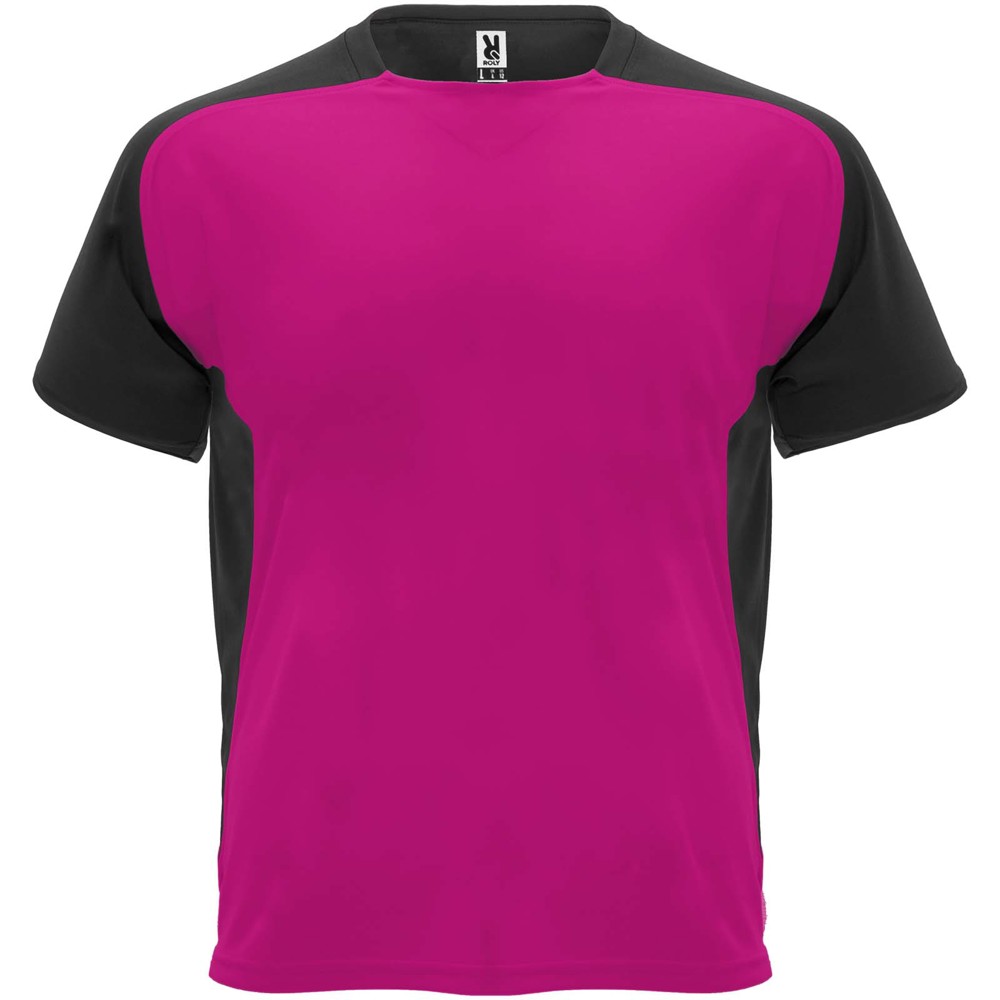 Bugatti 140 g/m² sportshirt met korte mouwen voor kinderen - Fuchsia, Zwart
