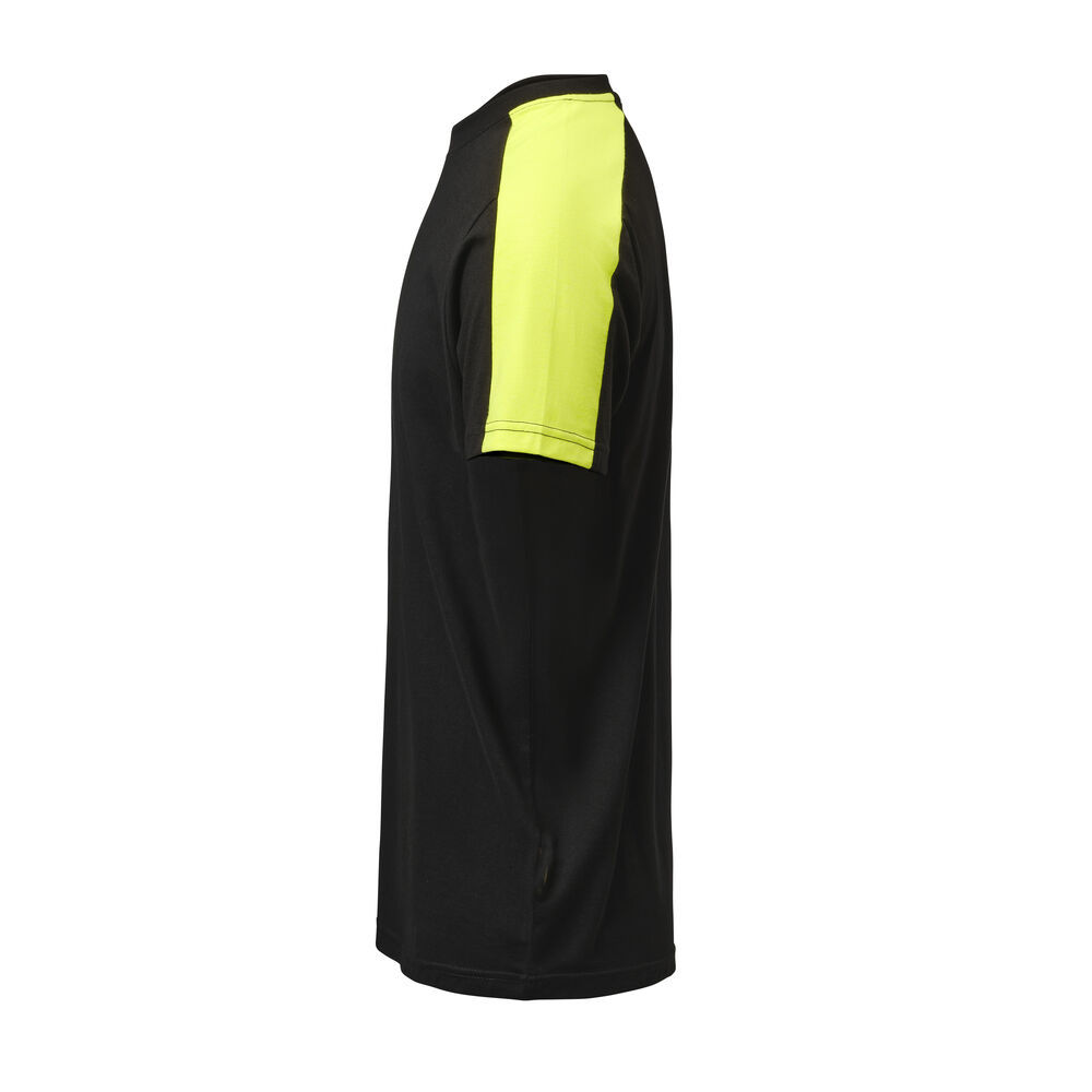Jobman - 5264 T-shirt Zwart/Geel XXL