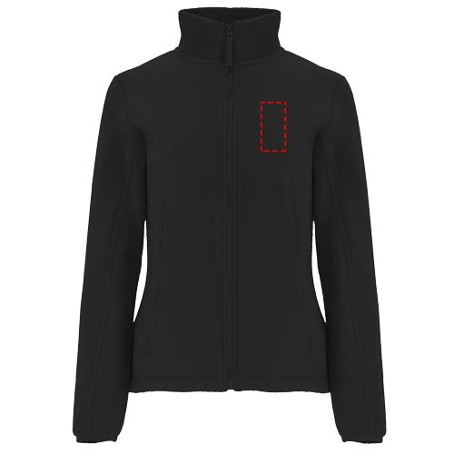 Artic fleece damesjack met volledige rits