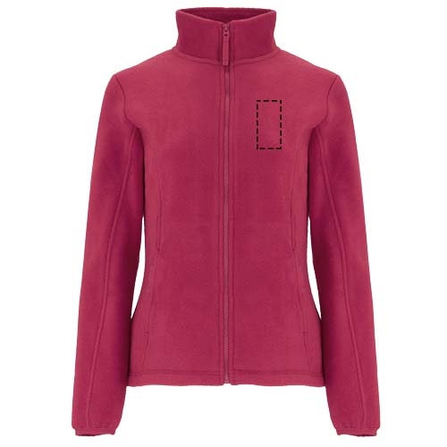 Artic fleece damesjack met volledige rits