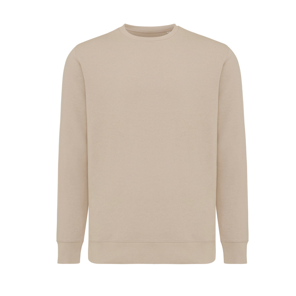 IQONIQ Etosha lichtgewicht gerecycled katoen sweater - desert (± PMS 14-0708 TCX)