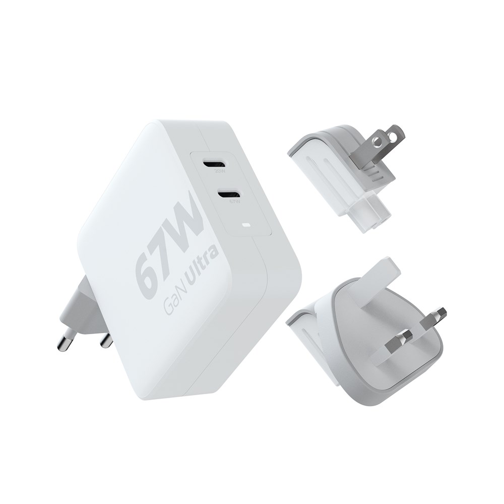 GaN Ultra Travel Chargers - Wit