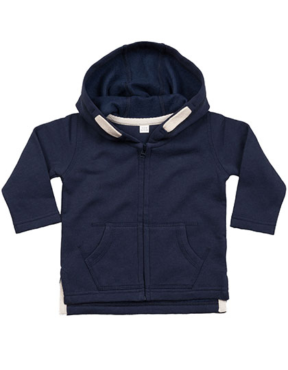 Baby Zipped Hoodie - Nautical Navy