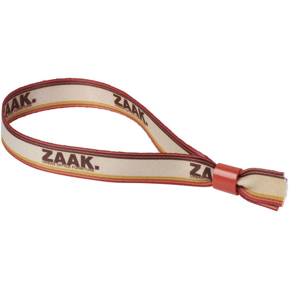 El sublimatie polsband - kunststof sluiting - Rood