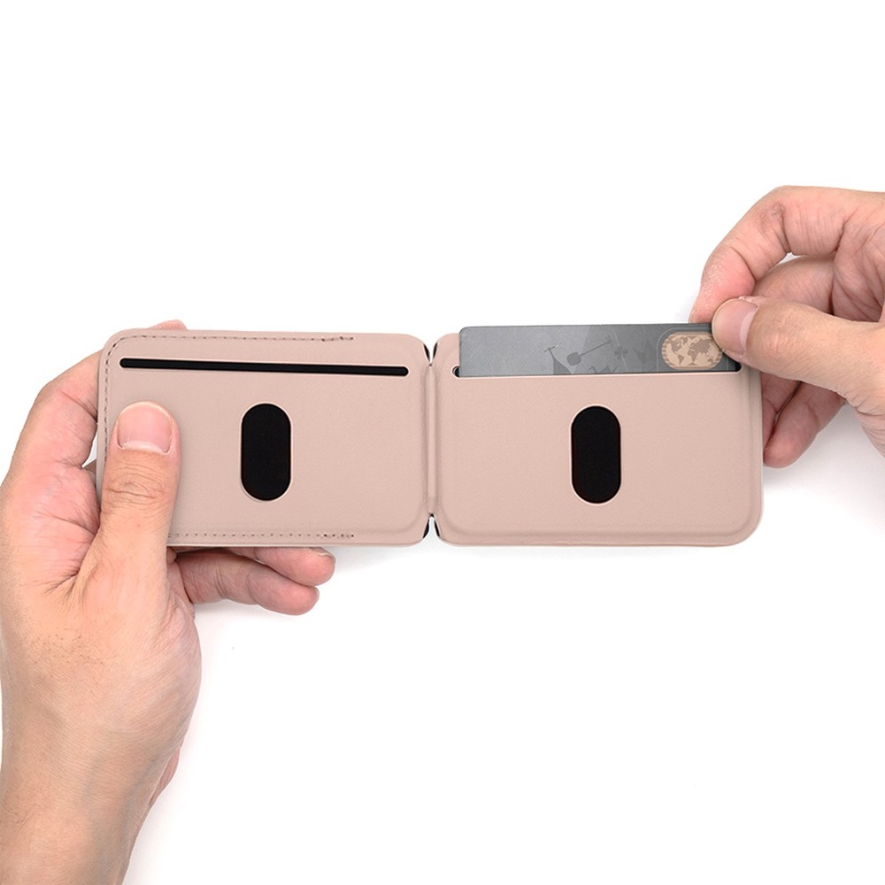 Card Wallet Stand Magsafe Metallic Rose