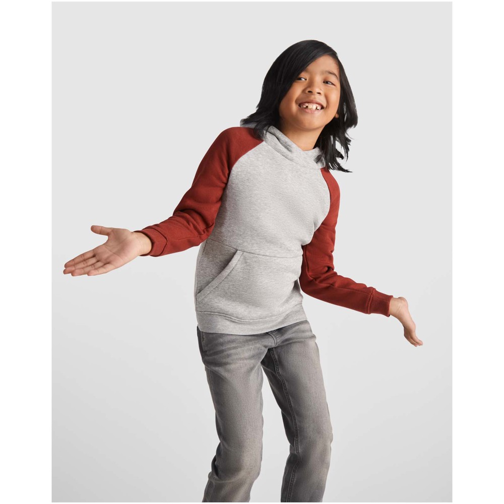 Badet 280 g/m² tweekleurige kinderhoodie