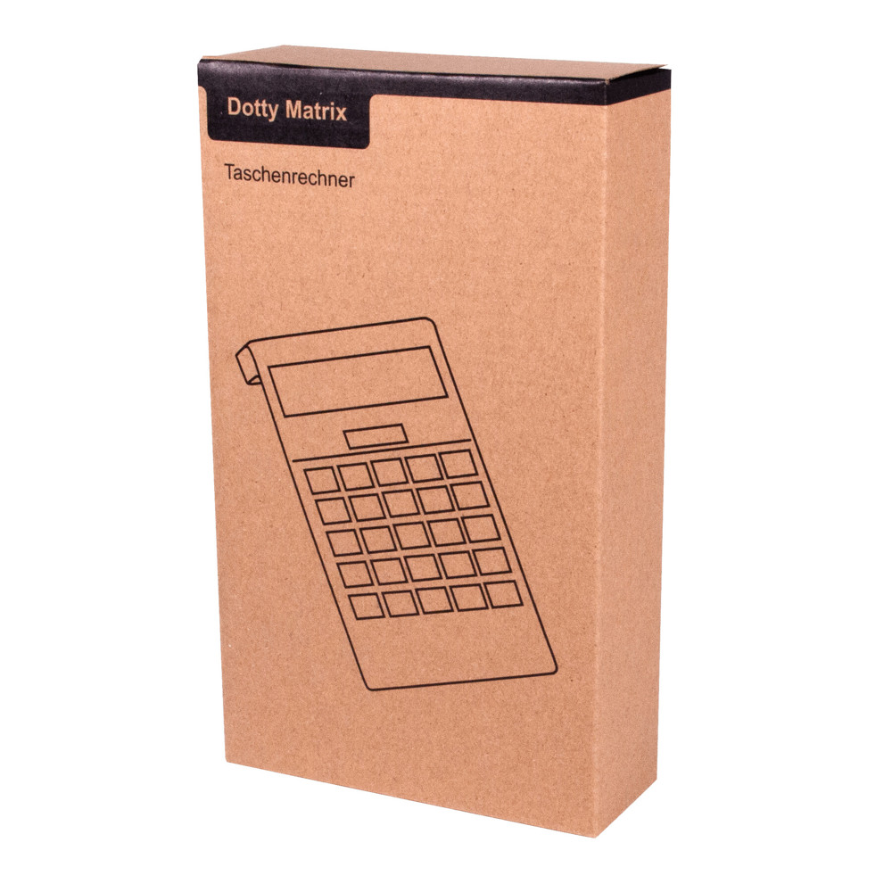 Dotty Matrix - Elegant vormgegeven dual-power calculator
