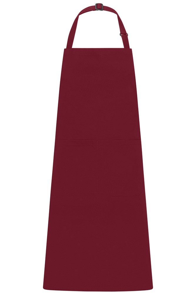 Apron with Bib - Wijnrood (ca. Pantone 195C)
