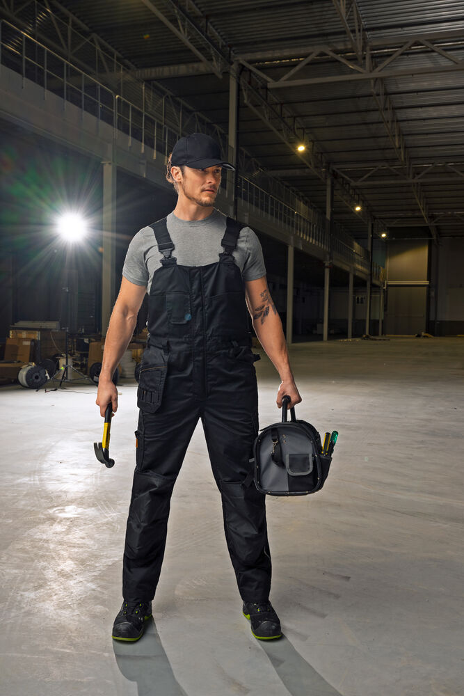 Jobman - 5264 T-shirt Zwart/Geel XXL