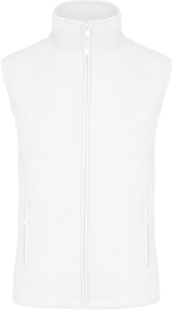Bodywarmer van microfleece dames - White