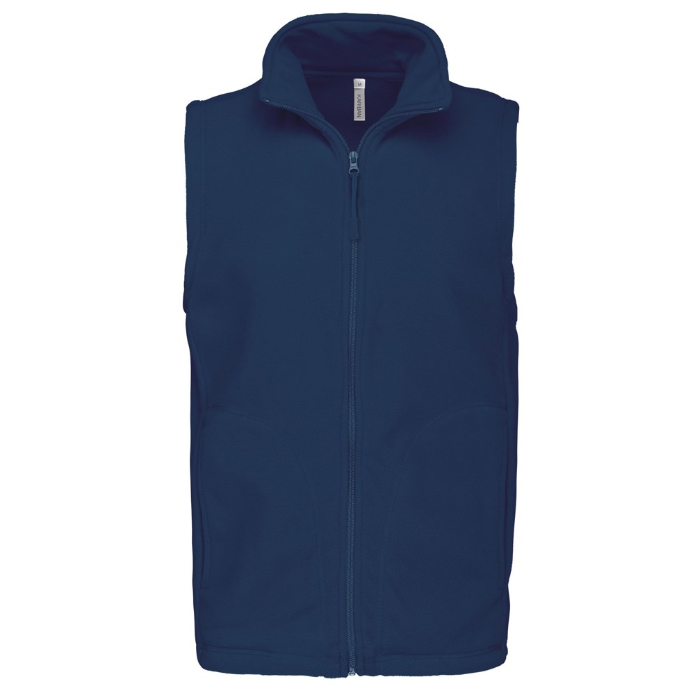 Bodywarmer van microfleece heren - True Indigo