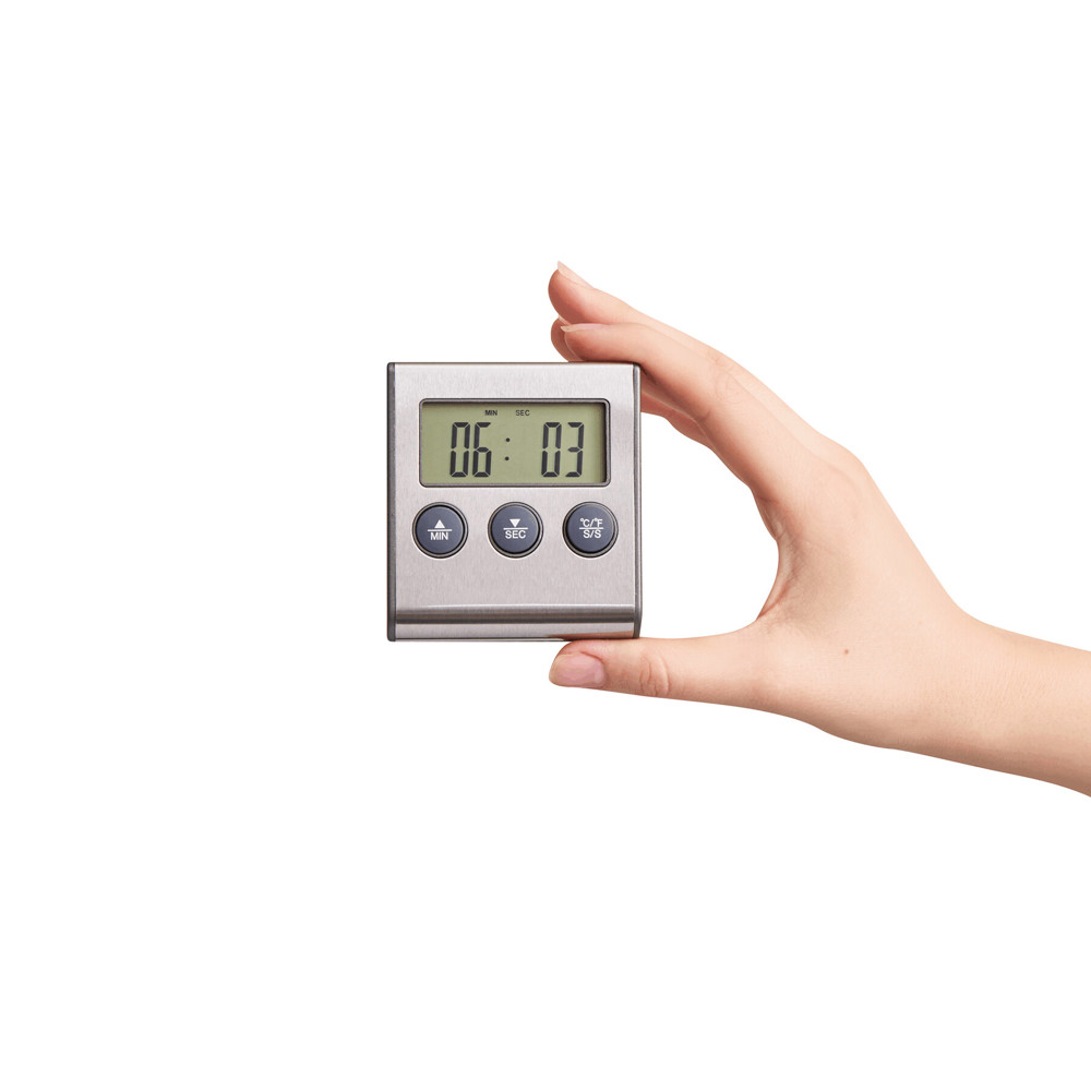 GOURMET - Kookthermometer van RVS met LCD display