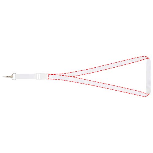 Bucks sublimatie lanyard met veiligheidssluiting