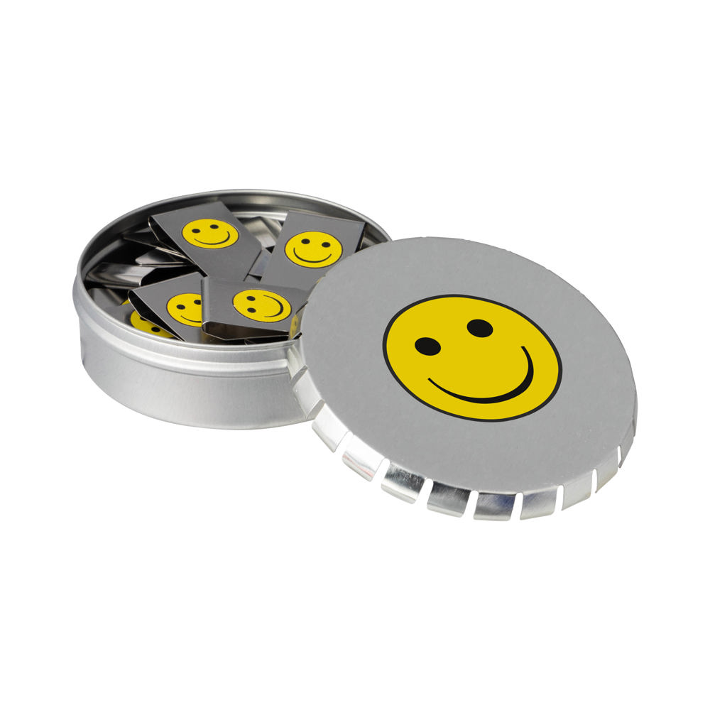 Desk tin medium - Zilver