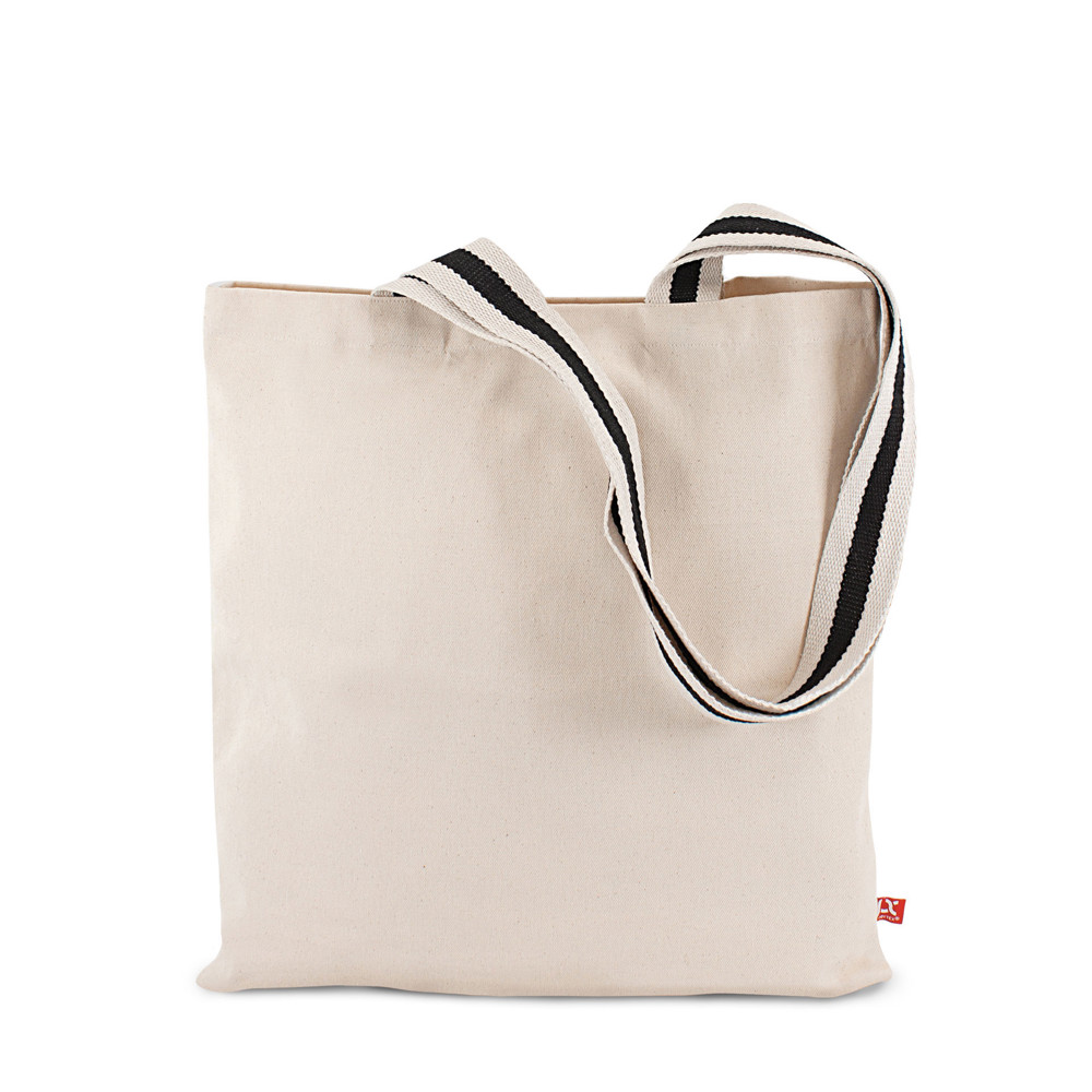 ANTWERPEN – Canvas tas met lange tweekleurige hengsels