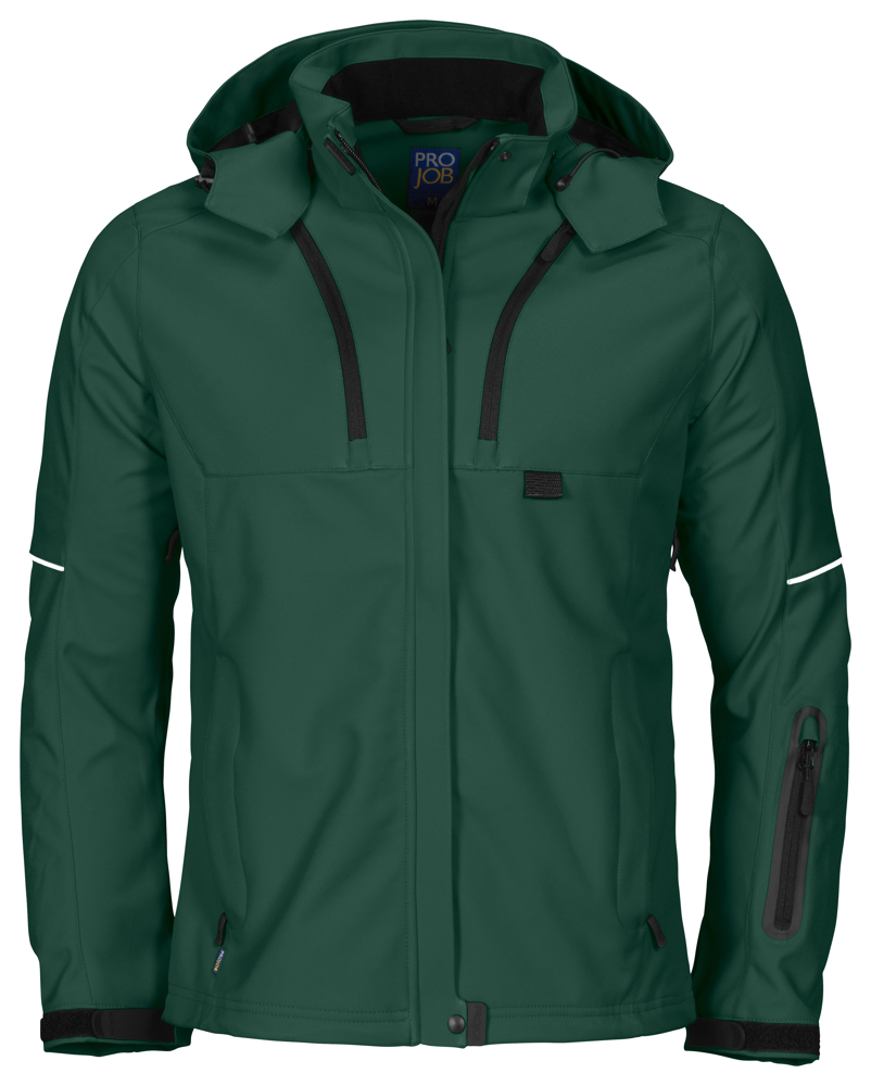 3412 DAMES SOFTSHELL JAS - Woudgroen