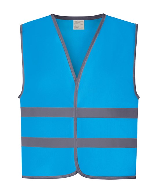 Gilet with Reflective Hem & Strips - Sapphire