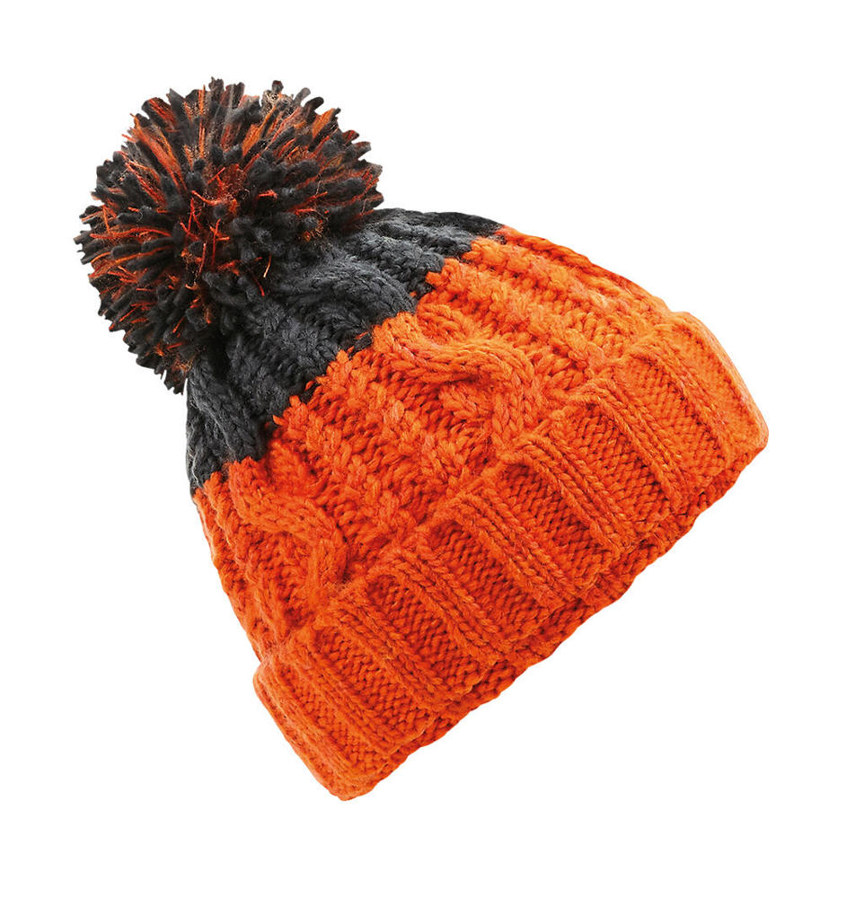 Apres Beanie - orange/graphite grey