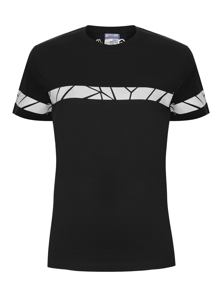 7005 T-SHIRT DAMES - zwart/zwart