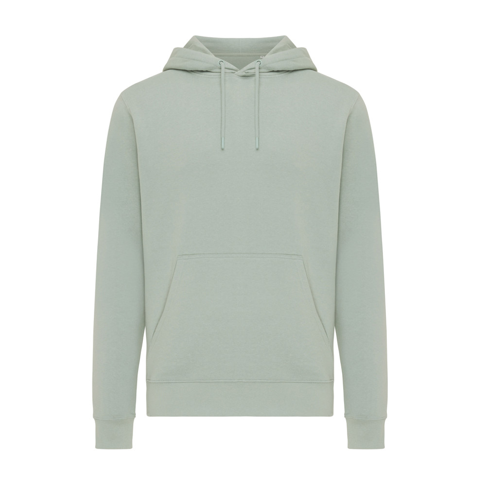 IQONIQ Rila lichtgewicht gerecycled katoen hoodie - iceberg green (± PMS 15-5205 TCX)
