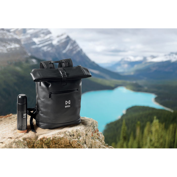 BAI ROLL - Laptop Rolltop rugzak PU