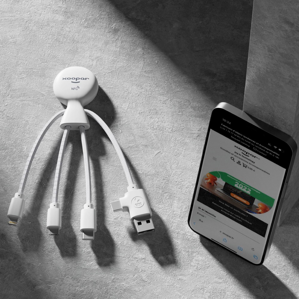 2099 | Xoopar Mr. Bio Smart Oplaadkabel met NFC