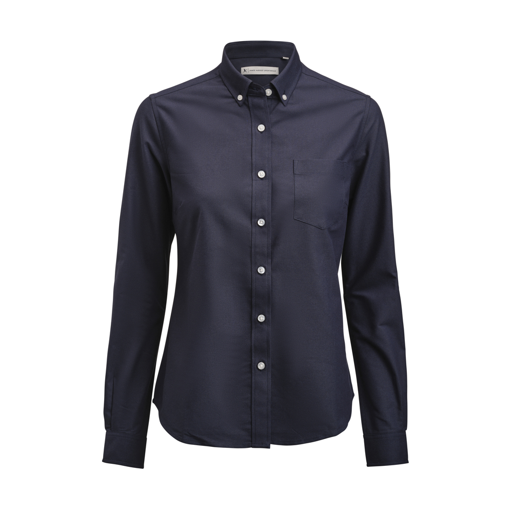 Allen Oxford Hemd Dames - Marine