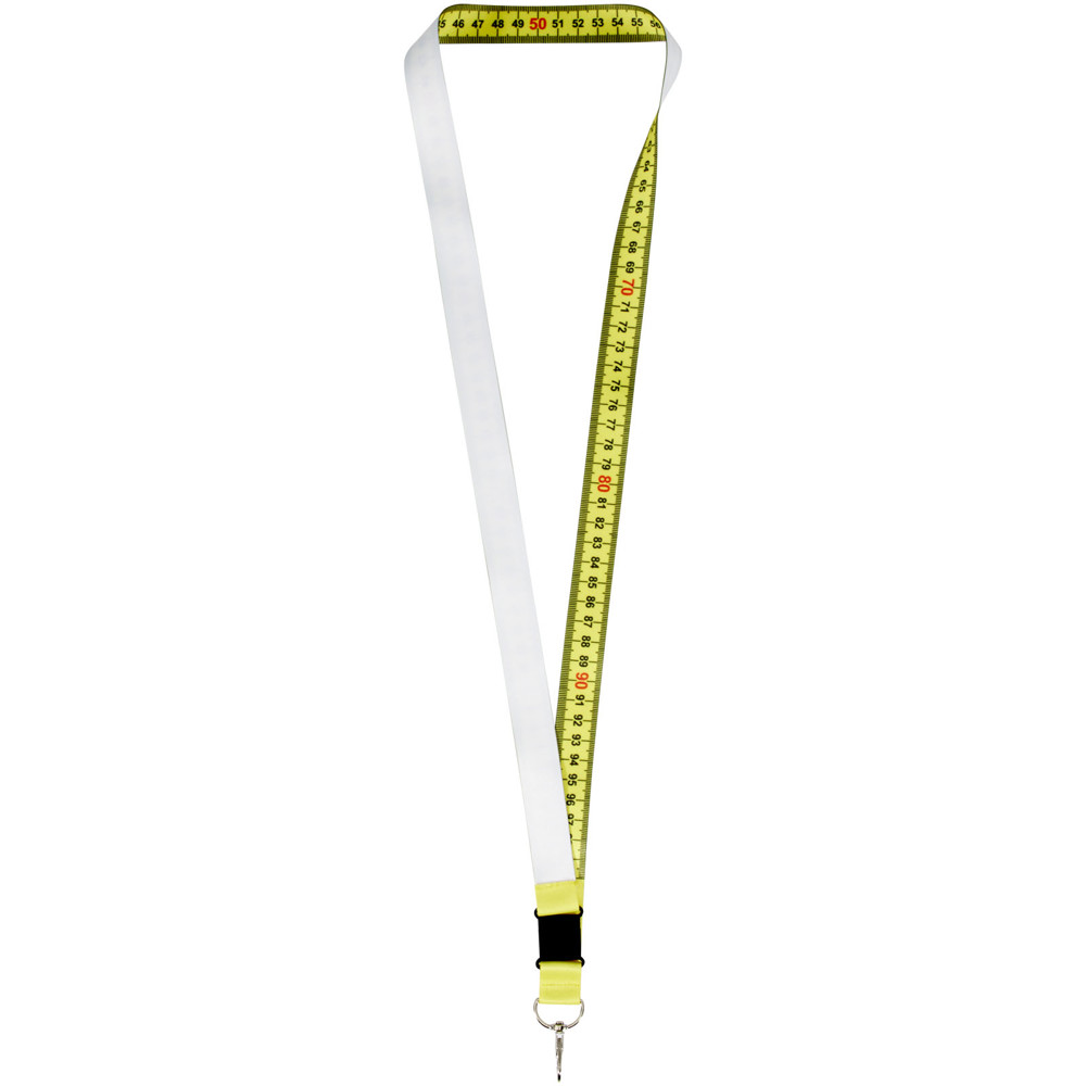Isla 1-meter RPET sublimatie lanyard met safety breakaway sluiting