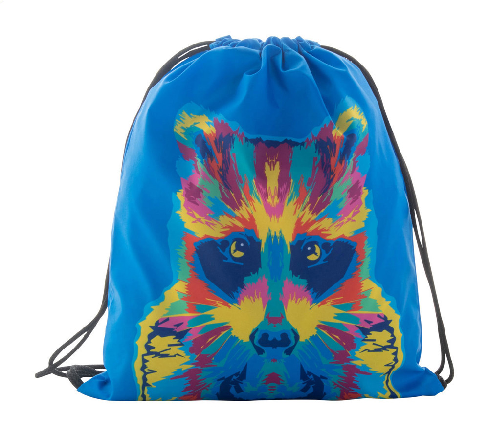 CreaDraw Kids - custom made gemaakte tas met trekkoordsluiting voor kinderen - Zwart/Wit