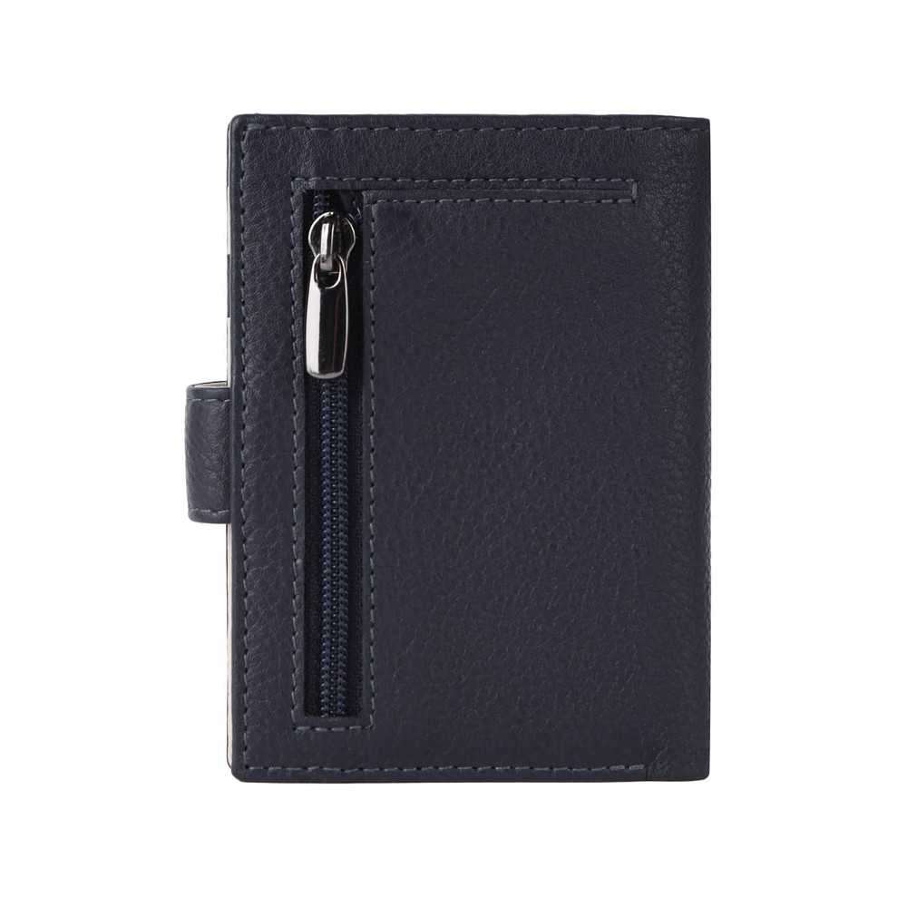 Card Wallet Leather MagSafe Luxe Navy